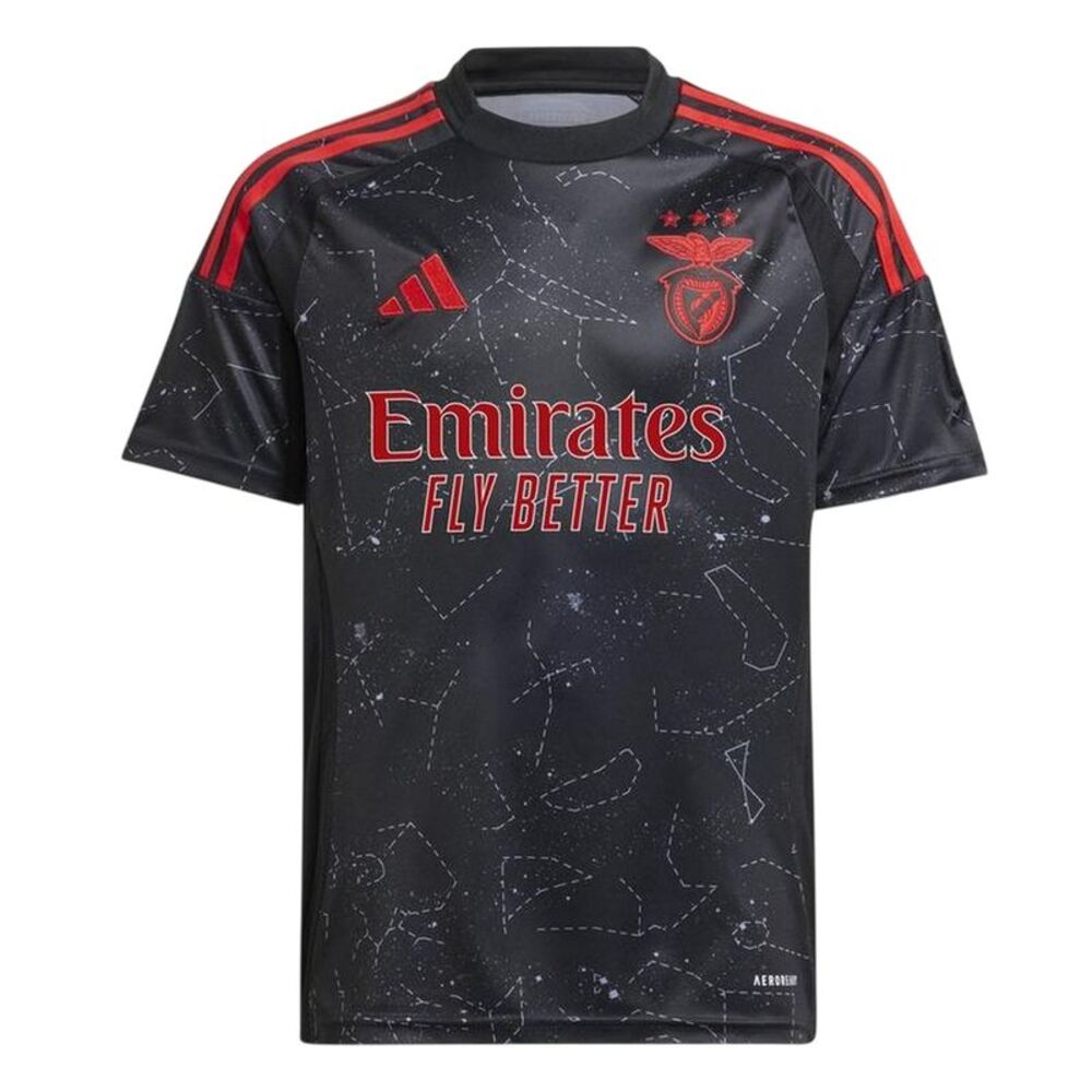 SL Benfica Childrens/Kids Adidas Away Shirt / Black